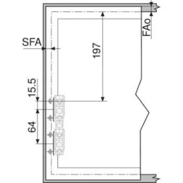 Mécanisme basculant HS blanc / KIT