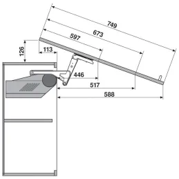Mécanisme basculant HS blanc / KIT