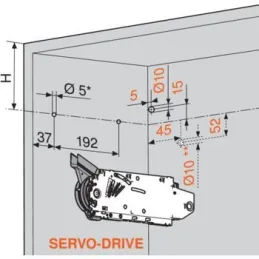 Mécanisme basculant HF gris / KIT