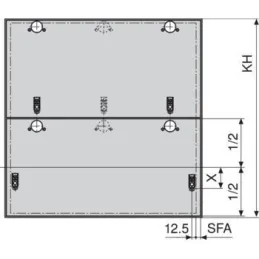 Mécanisme basculant HF gris / KIT