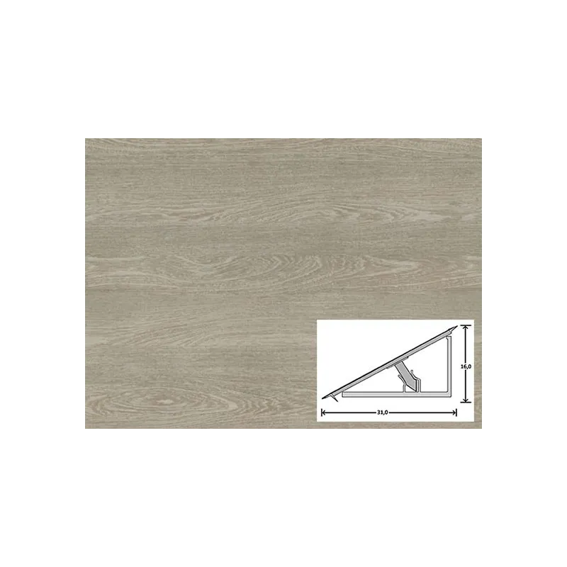 Baguette d’étanchéité WAP 112 Wenge argenté