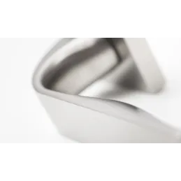 Poignée sur rosace EIDOS / Nickel satiné