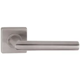 Poignée sur rosace VISION carrée / Inox mat
