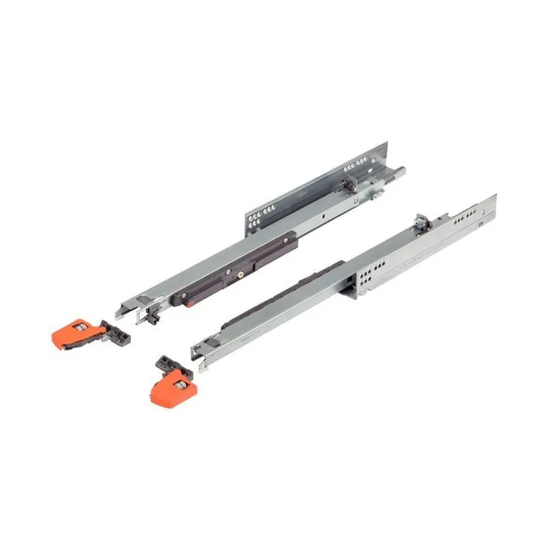 Coulisse invisible MOVENTO avec amortisseur et attaches / 40 kg