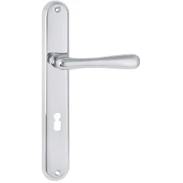 Béquille sur plaque ELEGANT / Chrome brillant