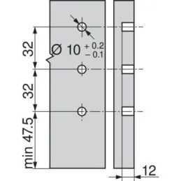Paroi latérale Tandembox Antaro « K » 115,6 mm / Gris