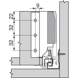 Support dorsal pour Tandembox « K » / Gris