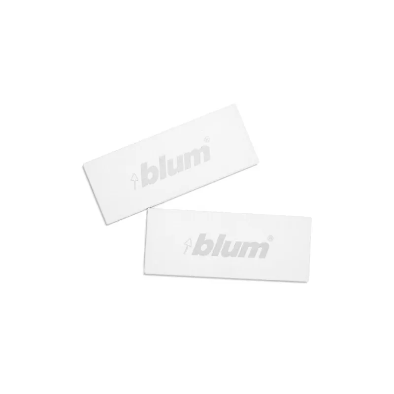 Set de caches latéraux Antarobox avec logo / Blanc 2x