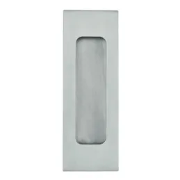 Poignée encastrée carrée pleine pour porte coulissante / Acier inoxydable