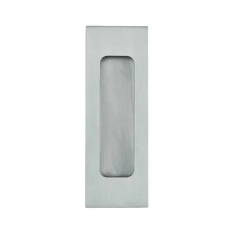 Poignée encastrée carrée pleine pour porte coulissante / Acier inoxydable