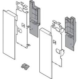 Fixation de façade LEGRABOX pour tiroir intérieur avec barre de retenue « C » / Blanc
