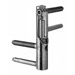 Charnière de porte 3D / Zinc blanc