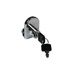 Serrure pour simple vitrage JS60N/21 nickelée