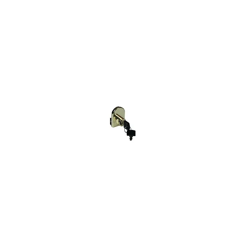 Serrure pour une vitre simple JS60N/21 dorée