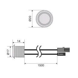 Interrupteur tactile avec variateur (avec rétroéclairage)