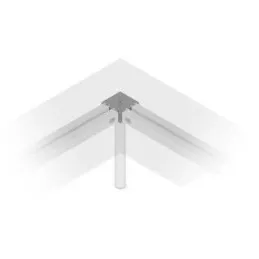 Plaque de support Desk Bar 90° / grise