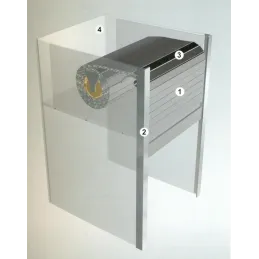 Volet roulant en aluminium à encastrer / Aluminium
