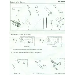 Volet roulant en aluminium à encastrer / Aluminium