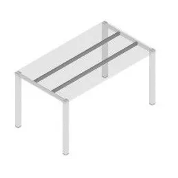 Raccord pour pieds de table Frame / gris