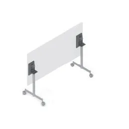 Pied pliant pour structure de table PARK Z avec roulettes / gris