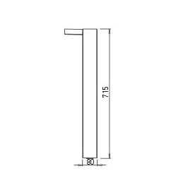 Pied de structure de table U-LEG / gris