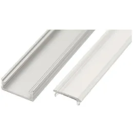 Profilé en aluminium ANIMA LL-02 pour éclairage LED avec cache / Aluminium