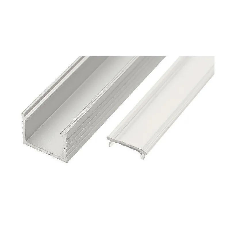 Profilé en aluminium LL-04 pour éclairage LED avec embout