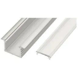 Profilé en aluminium LL-05 pour éclairage LED avec cache de finition