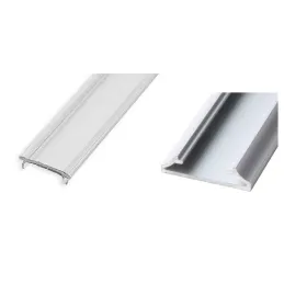 Profilé en aluminium LL-15 pour éclairage LED avec cache.