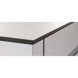Plan de travail compact FUNDERMAX Blanc / âme noire