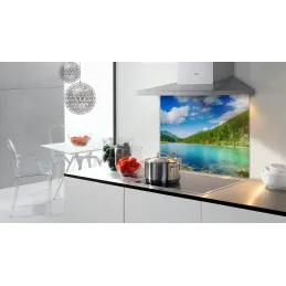 Protection murale en verre pour plaque de cuisson 600 mm / Panorama