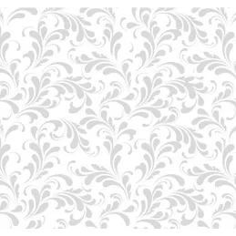 Crédence en verre pour plaque de cuisson 600 mm / Ornements argentés