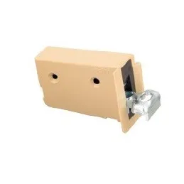 Ferrure de suspension d’armoire sur rail – hêtre / paire