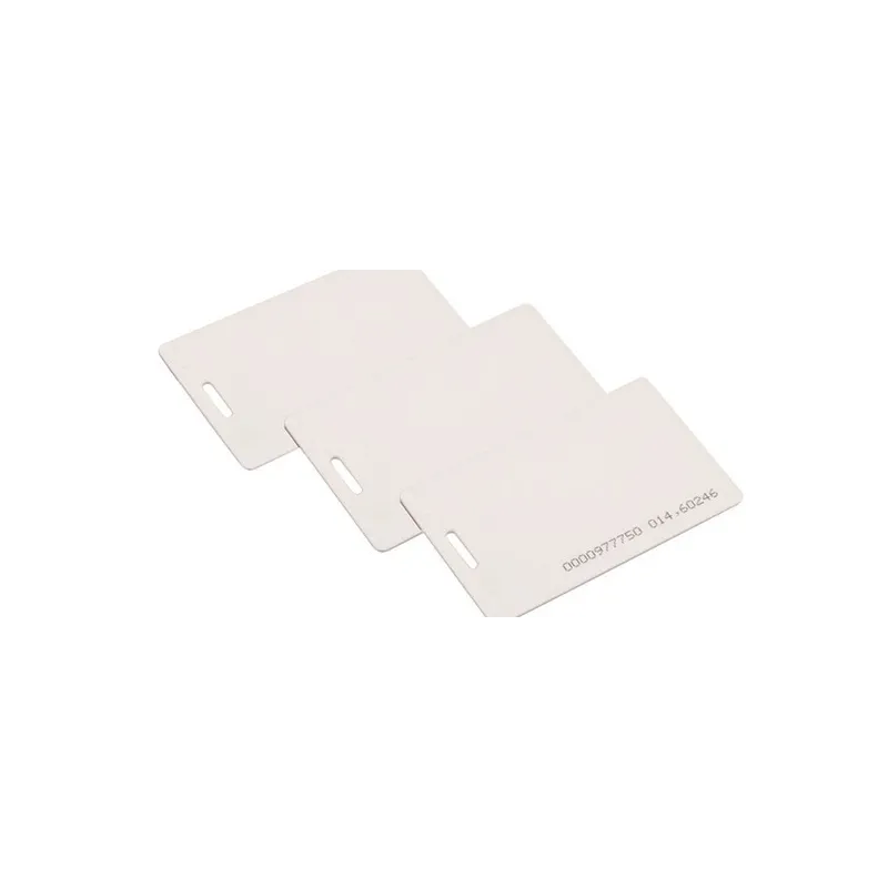 Carte en plastique pour serrure à puce