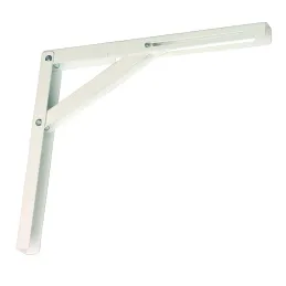 Console pliante en métal / Blanc
