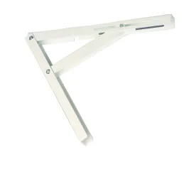 Console pliante en métal / Blanc