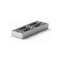 Pied en plastique 10 mm 80x30 / Gris