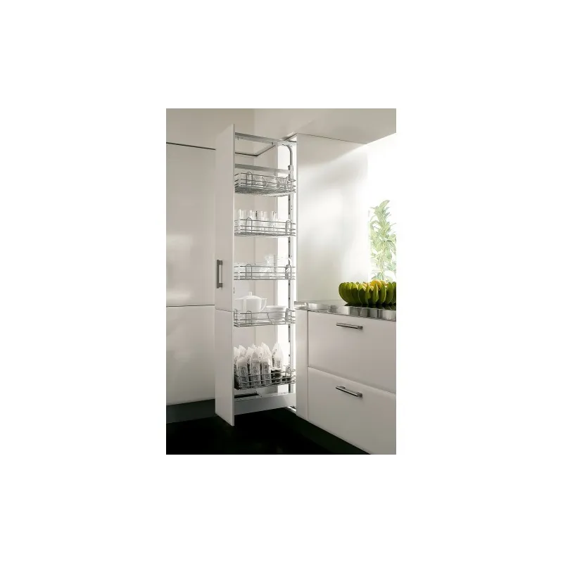 Porte-aliments VIBO STANDARD 1160 - 1480 mm avec amortissement / Chrome