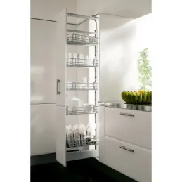 Porte-aliments VIBO STANDARD 1460 - 1780 mm avec amortissement / Chrome
