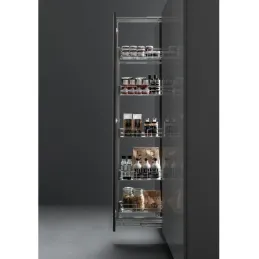Porte-aliments VIBO STANDARD 1460 - 1780 mm avec amortissement / Chrome