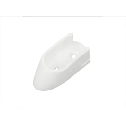 Embout pour tringle de penderie ovale – PVC / Blanc