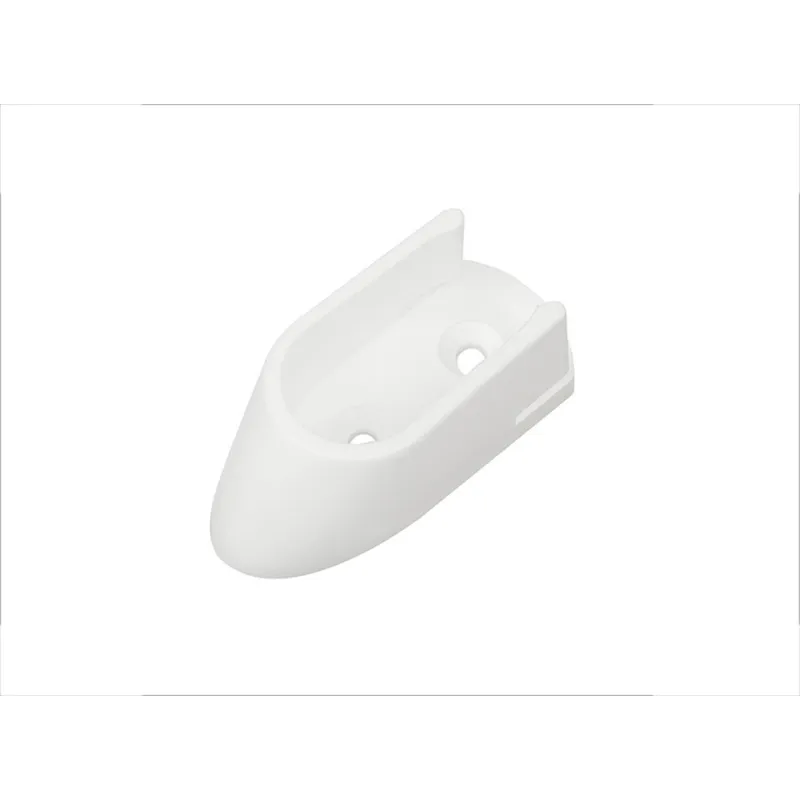 Embout pour tringle de penderie ovale – PVC / Blanc