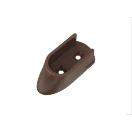 Embout de tringle de penderie ovale – PVC / Marron