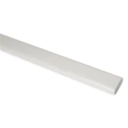 Tringle de penderie ovale / Blanc mat