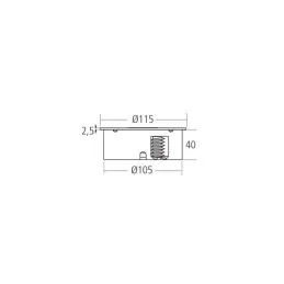 Prise électrique Twister + USB / Acier inoxydable