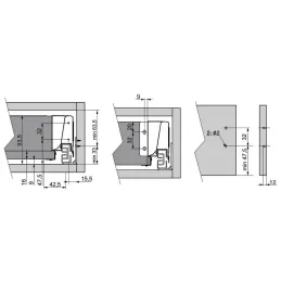 Boîte de rangement de cuisine – MODERNBOX basse / Grise
