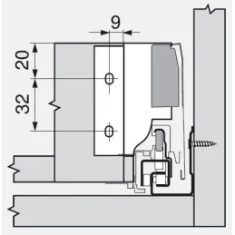 Boîte de cuisine BLUM – Antarobox « M » / Gris