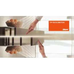 Boîte de cuisine BLUM – Antarobox « M » TIP-ON BLUMOTION / Gris