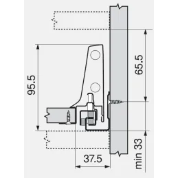 Boîte de cuisine BLUM – Antarobox « M » TIP-ON BLUMOTION / Blanc
