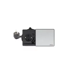Prise électrique Evoline Square 80 / Acier inoxydable
